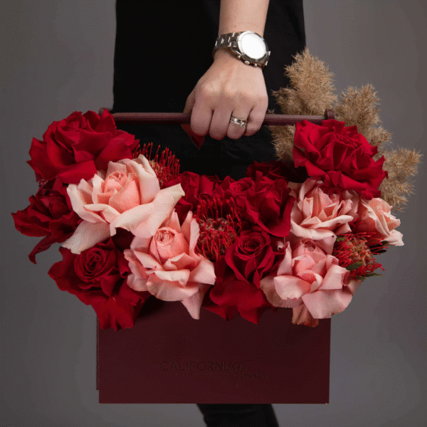 Aranjament floral trandafiri box